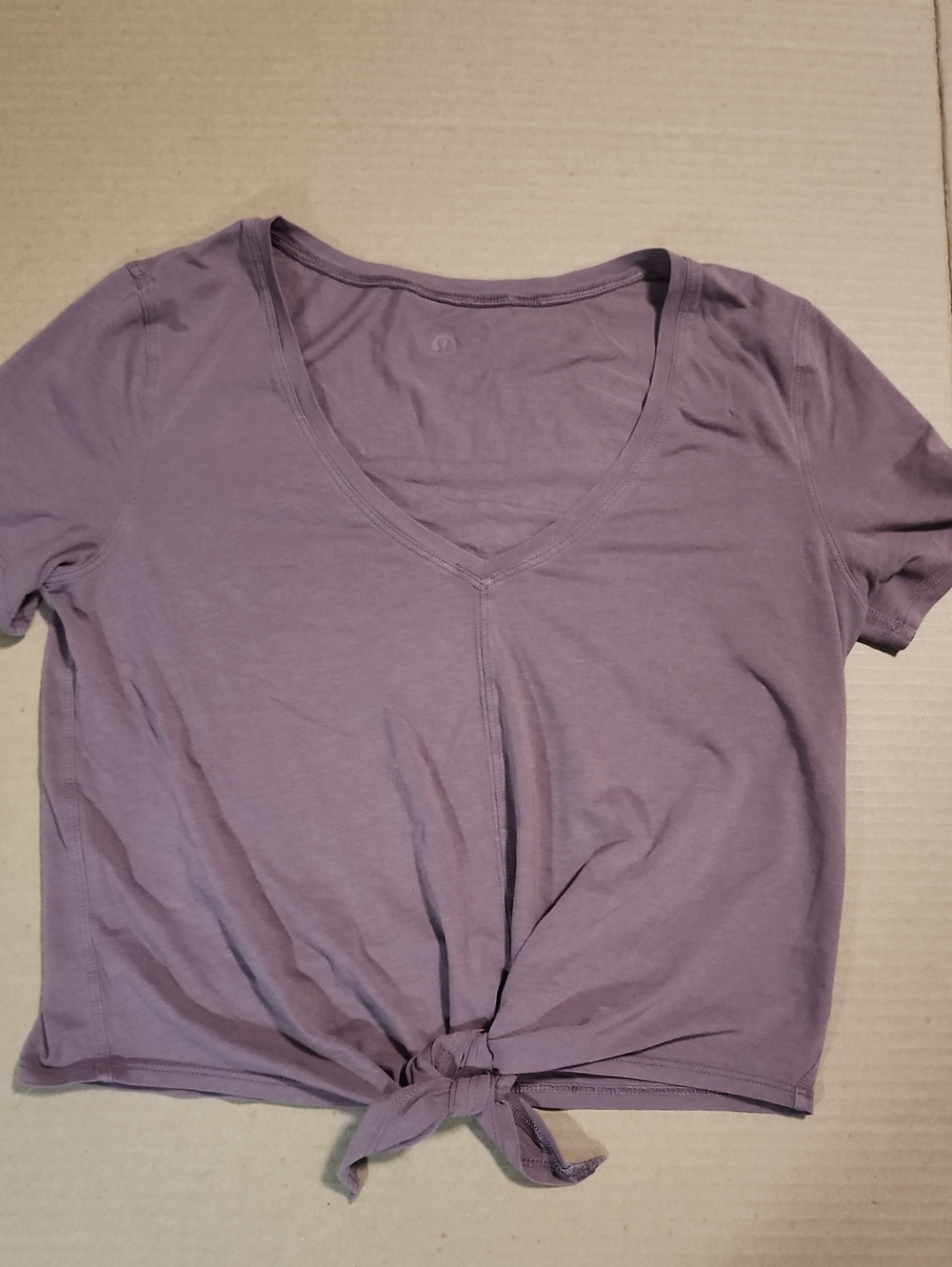 Lululemon All-Sport Tie-Front Short-Sleeve Shirt in Dusty Mauve